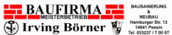 Maurer Brandenburg: Baufirma Irving B&ouml;rner